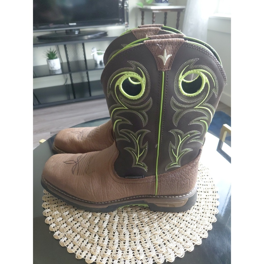 DAN POST Storm Eye Stitch Waterproof Men's Boots Sz 12w Style DP56413 Worn Once